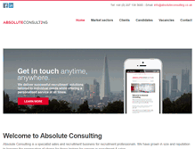 Tablet Screenshot of absoluteconsulting.co.uk